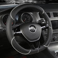 Capa De Volante De Carro De Couro PU Antiderrapante Durável 38CM