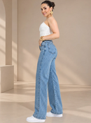 Calça Jeans Feminina Wide Leg